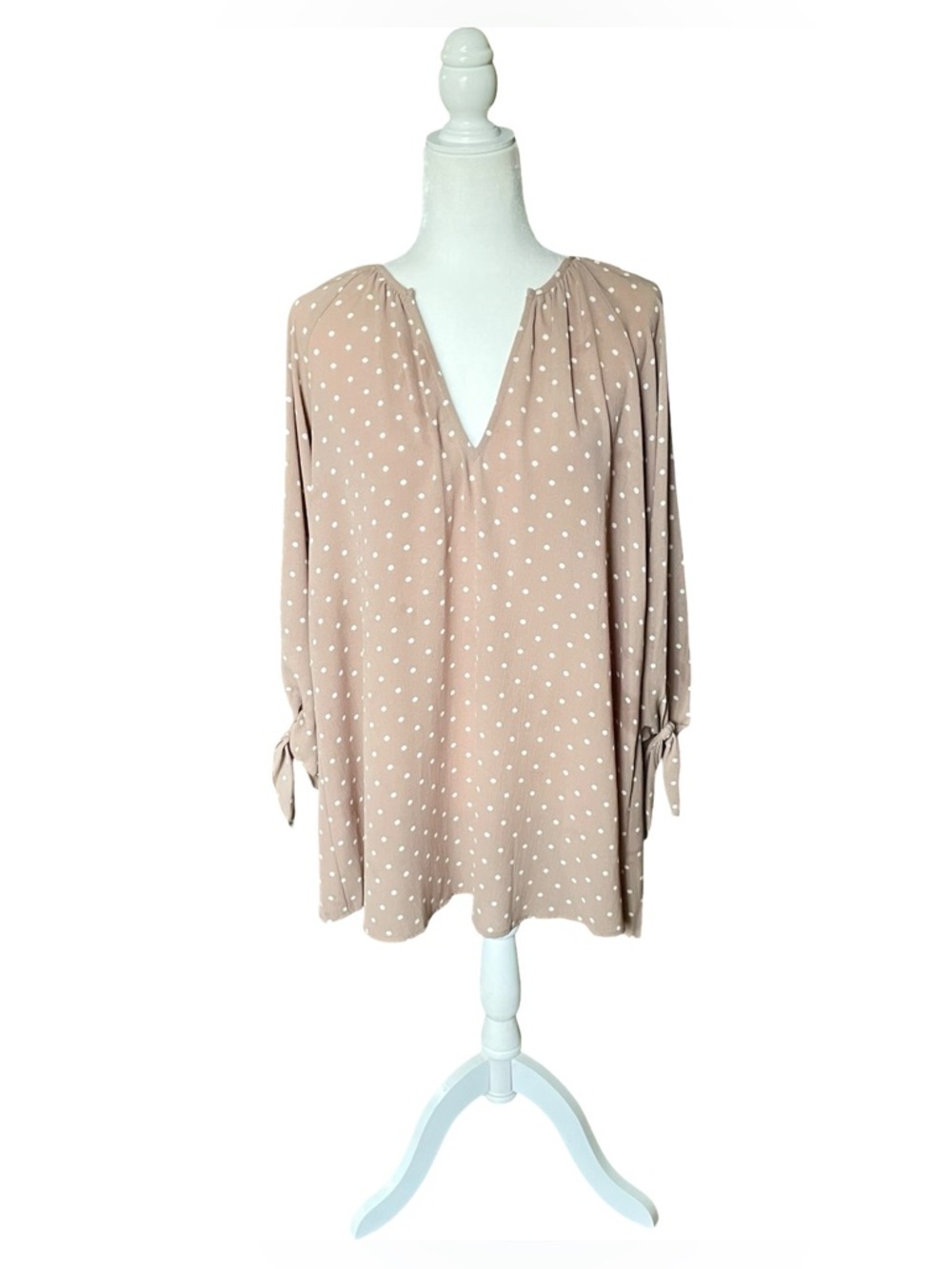 Show Me Your Mumu Astrid Dot Print Tunic Blouse